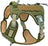 Tactical nylon dog harness with metal buckles in desert camo, view 30