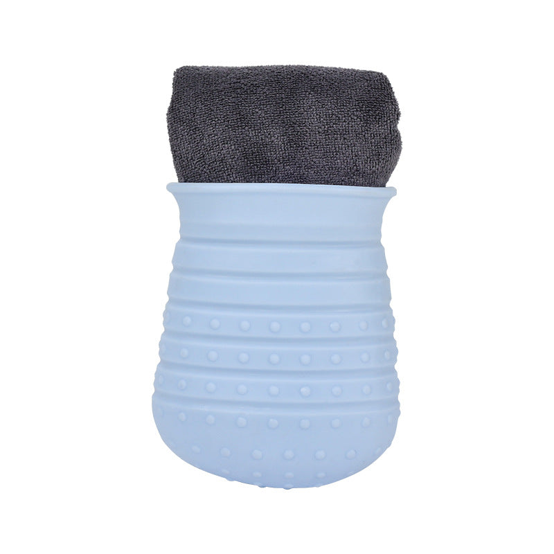 Dog Paw Cleaning Cup with Soft Silicone Bristles
