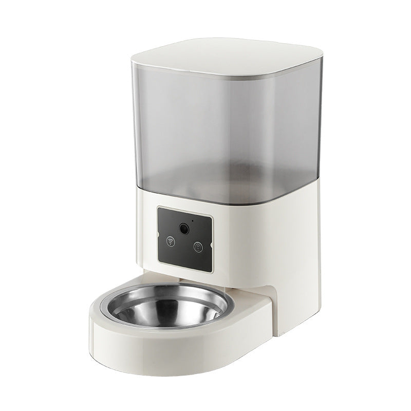 Smart Automatic Pet Feeder with 180 Degree Camera, App Control and Sealed Food Storage