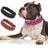 Studded leather dog collar with metal rivets, product image 3