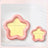 Glazed ceramic pet food plate with bear design in blue and pink, view 12
