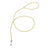 Pearl beaded harness lead for dogs and cats, close-up detail view