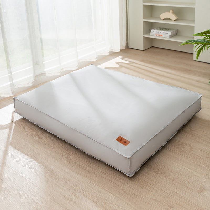 Waterproof dog bed pad with removable washable cover, product detail photo