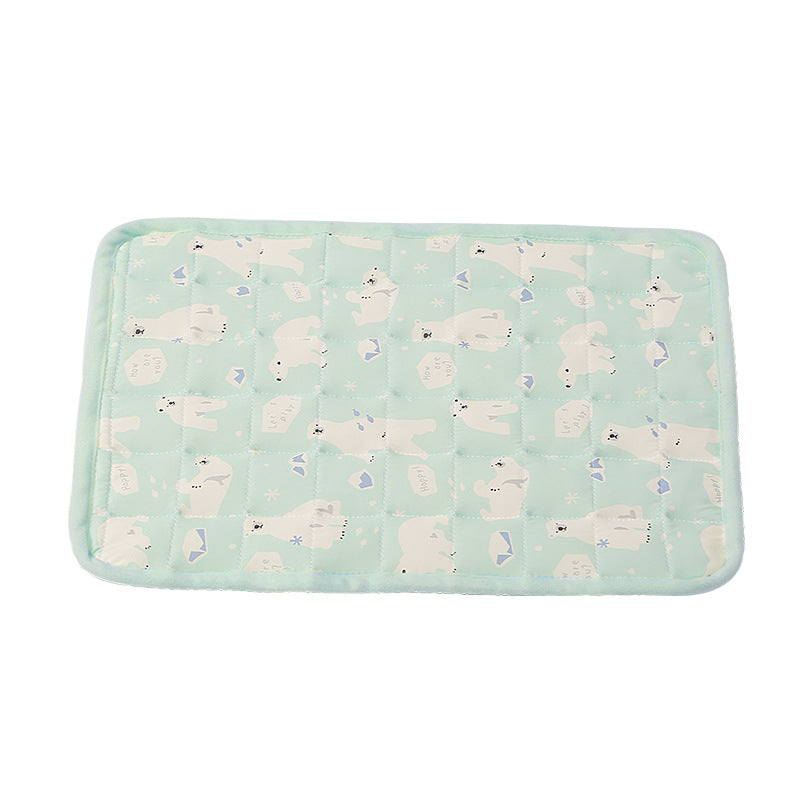 Ice silk pet cooling cushion in pink for cats and dogs, view 92