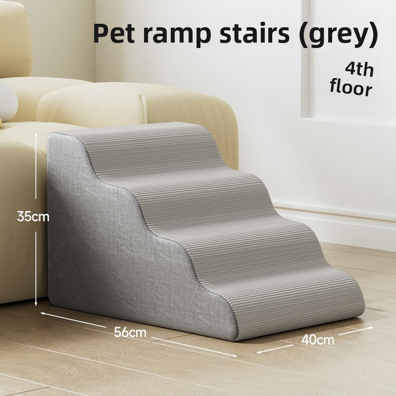 Washable foam pet stairs with gentle slope, photo 7 of 17