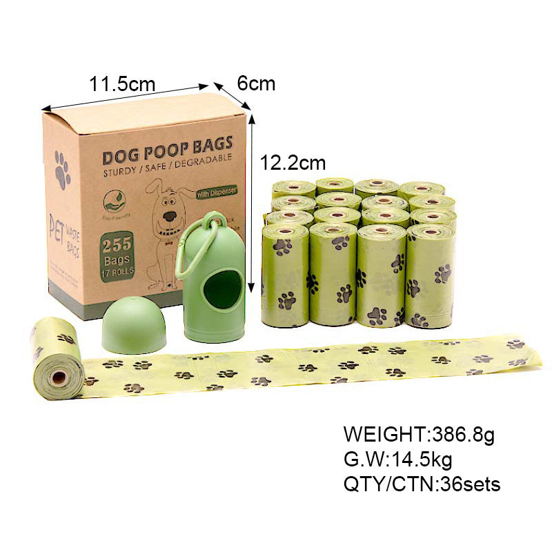 Degradable Pet Waste Bags in Rolls, Plain or Printed