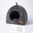 Enclosed triangle cat nest bed with cosy entrance opening, photo 7