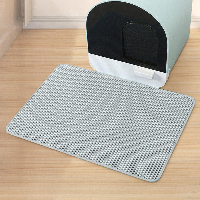 Foldable EVA Cat Litter Mat with Waterproof Leak-Proof Base