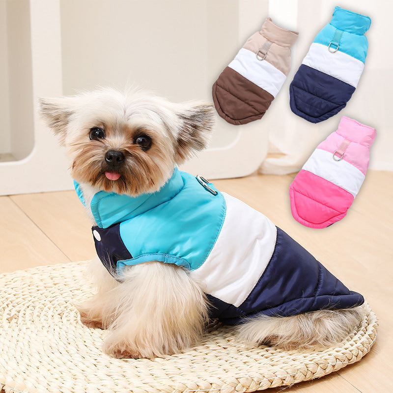 Two tone dog vest with lead ring, available in 3 colours, image 1
