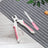 Stainless Steel Pet Nail Clippers with Wave or Curved Handle