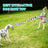 Heavy duty rope tug toys for large dogs in three colourways