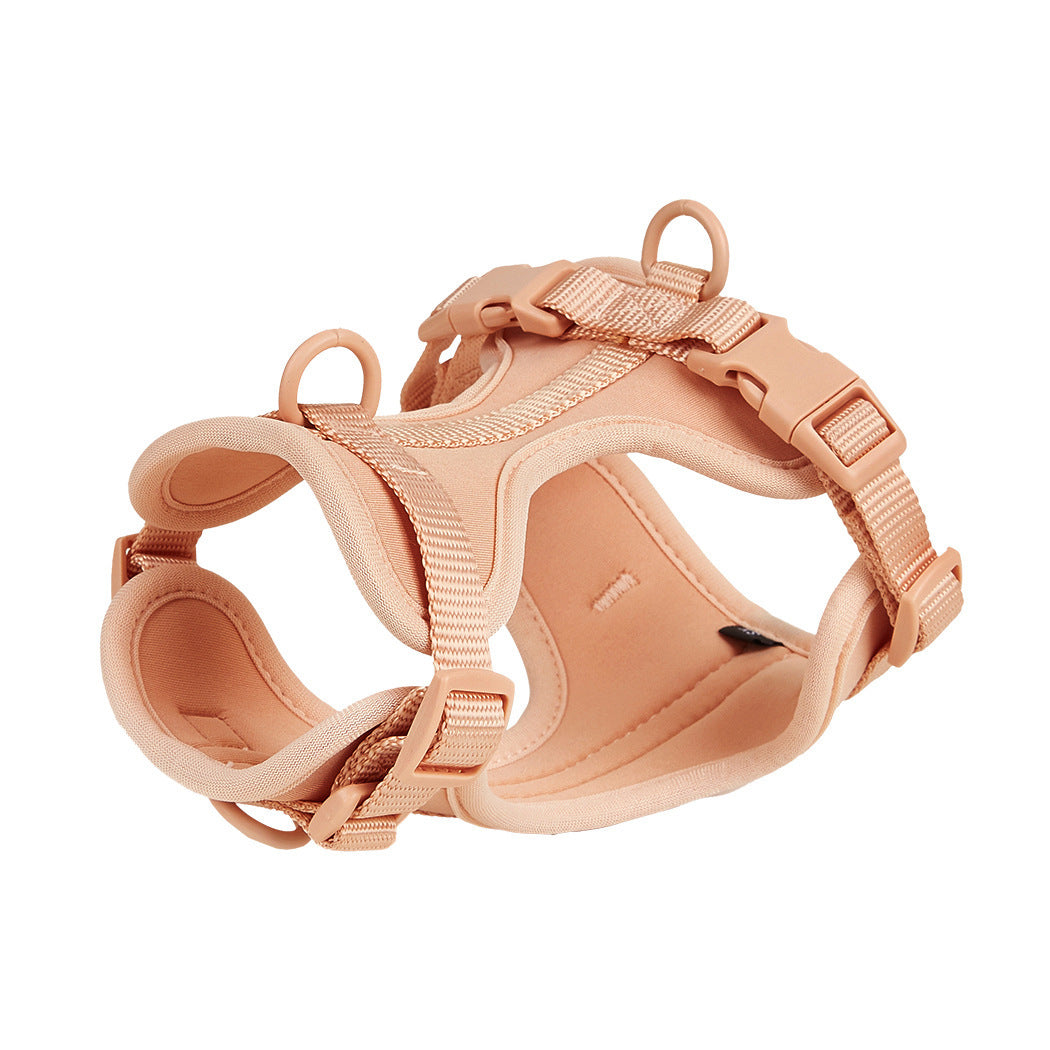 Waterproof PVC dog harness set in 24 colour options