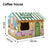 Themed corrugated cardboard cat scratch house and playhouse, view 8