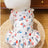 Soft polyester dog vest for autumn and winter in Yellow, close-up detail