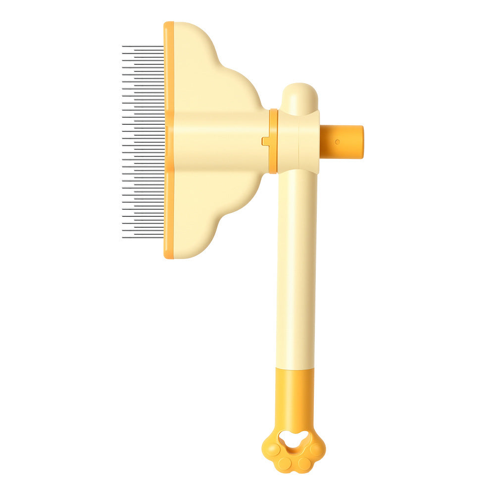 Self-Cleaning Fine-Tooth Dematting Comb for Dogs and Cats