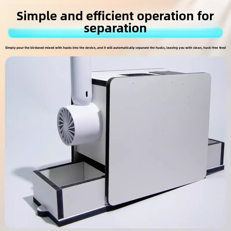 Automatic Parrot Seed Husk Separator for Bird Feed