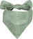 Reversible polyester dog bandana in fun prints in Flowers, side view
