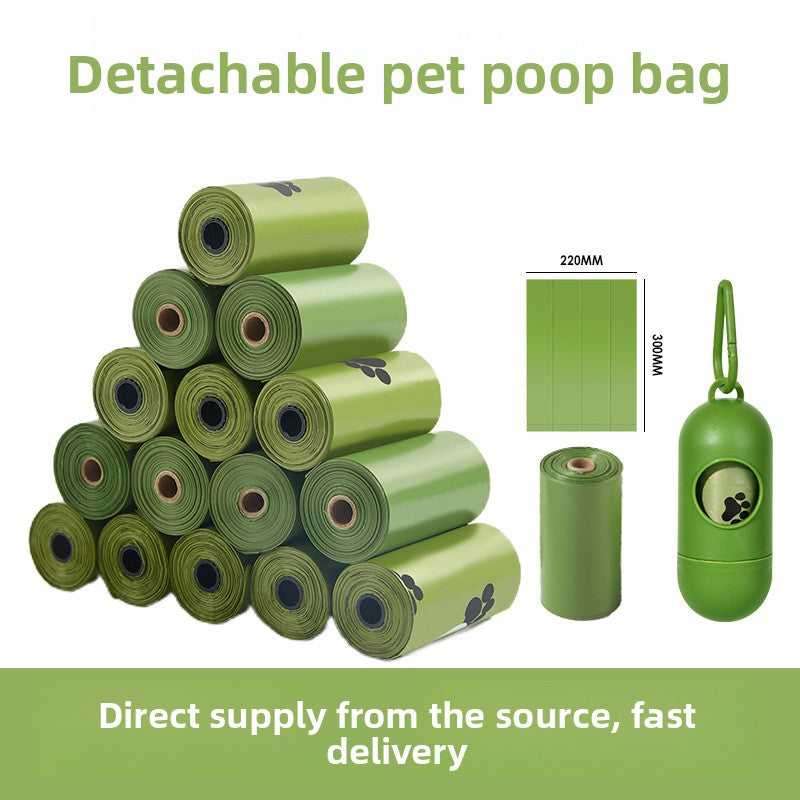 Biodegradable dog poop bags on rolls, main product photo