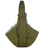 Foldable crossbody cat carrier bag in Army Green Adjustable Strap