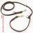 Cowhide leather multi function dog lead with double brass hooks
