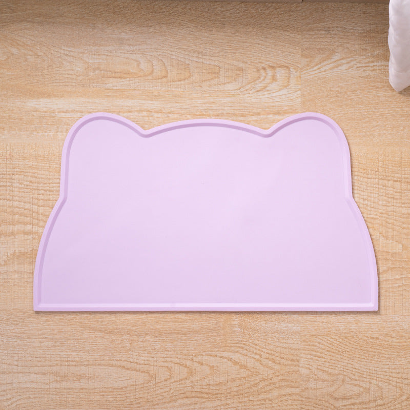 Silicone pet feeding mat with cat ear design, photo 7 of 17