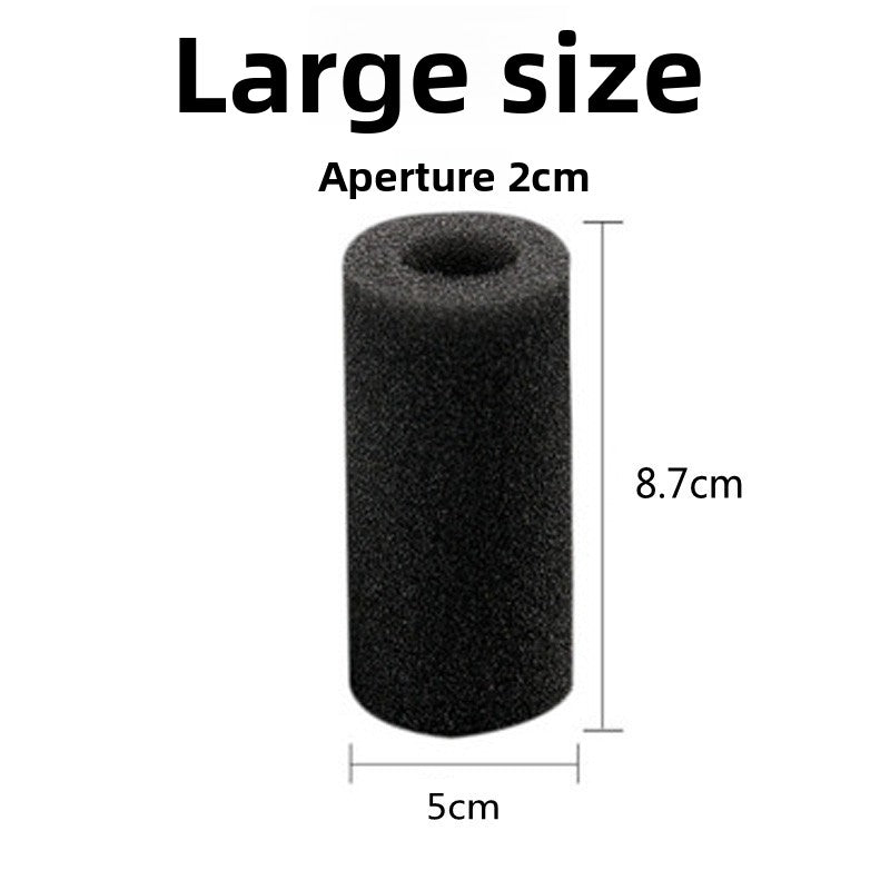Stainless mesh aquarium filter intake guard with rubber connector, view 12