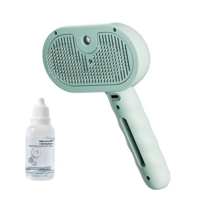 Steam Spray De-Shedding Comb, Water Mist Massage Brush for Pets