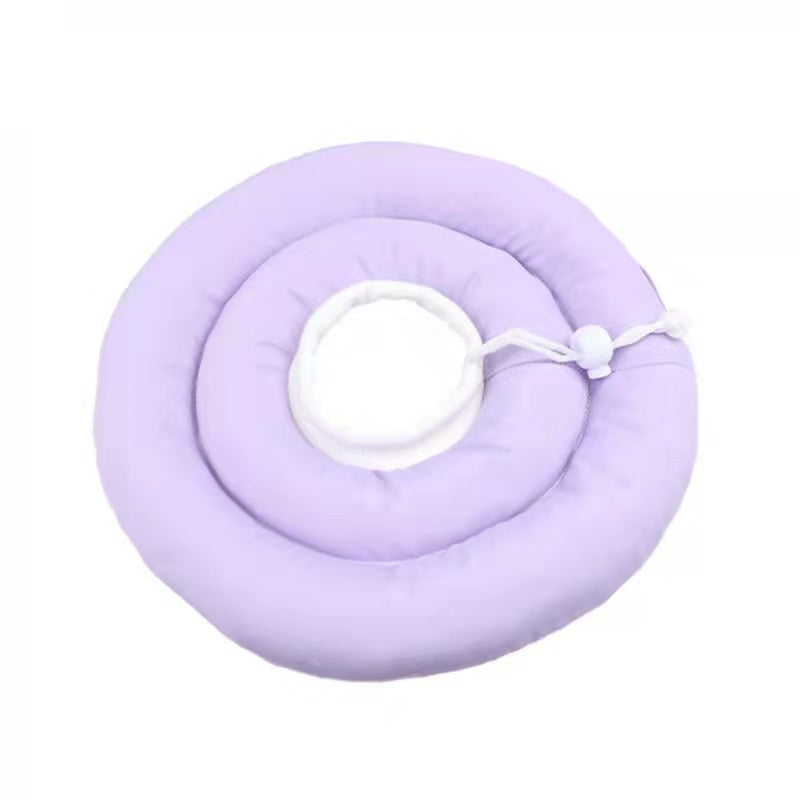 Lightweight waterproof pet recovery cones in many colours