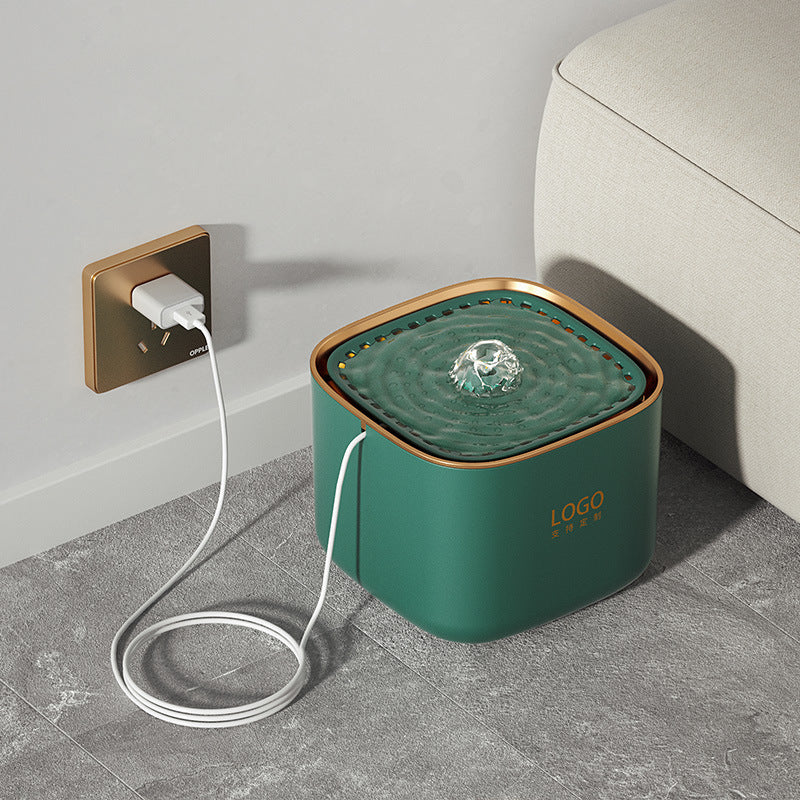 Quiet 3L Circulating Pet Water Fountain with Pump and Filter Elements for Cats and Dogs