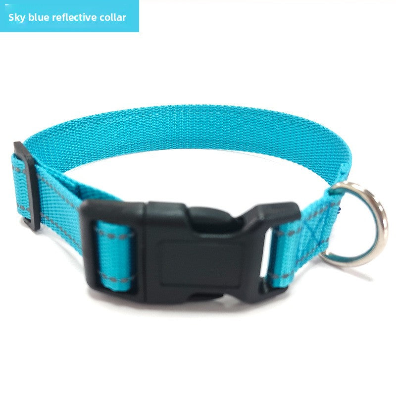 Adjustable polyester collar for dogs and cats, available from Pet Royale UK