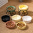 Ceramic Slow Feeding Pet Bowl with Small Flower Design and Optional Iron Stand