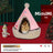 Christmas tree shaped pet nest with Santa hat design, product image 13