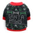 Cotton holiday pet T-shirt for small dogs and cats, top view