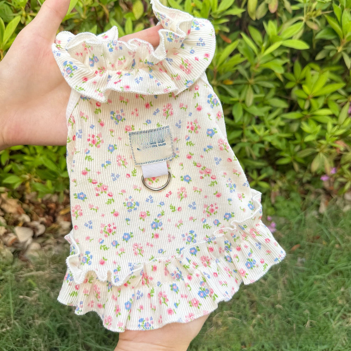 Floral strap skirt dress for dogs and cats, available in 3 colours, image 4