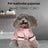 Soft flannel dog bathrobe and pyjamas in Army Green, front view
