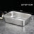 Stainless Steel Open Cat Litter Tray with Anti-Tip Design