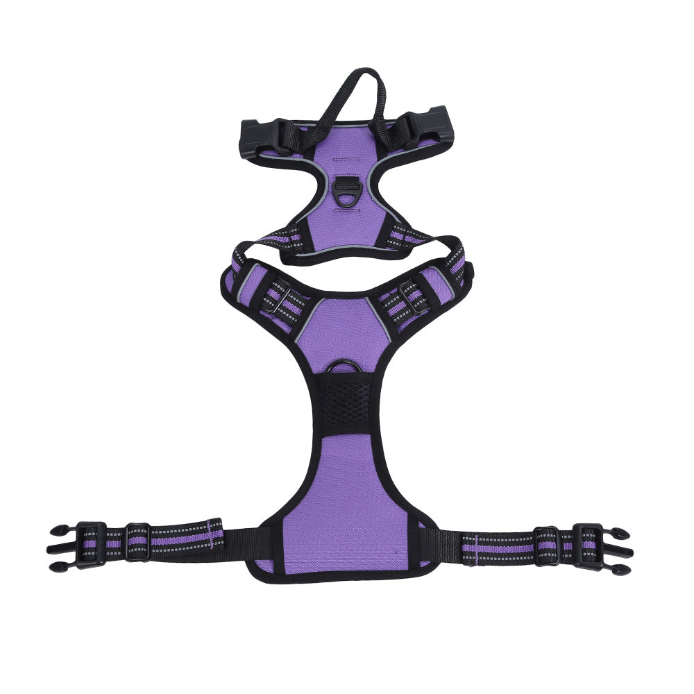 Reflective breathable nylon mesh dog harness, product image 7