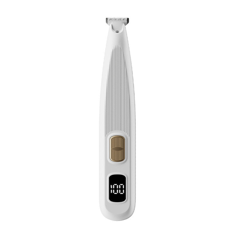 Digital Display Pet Paw Clipper, Two-Speed Quiet Foot Hair Trimmer