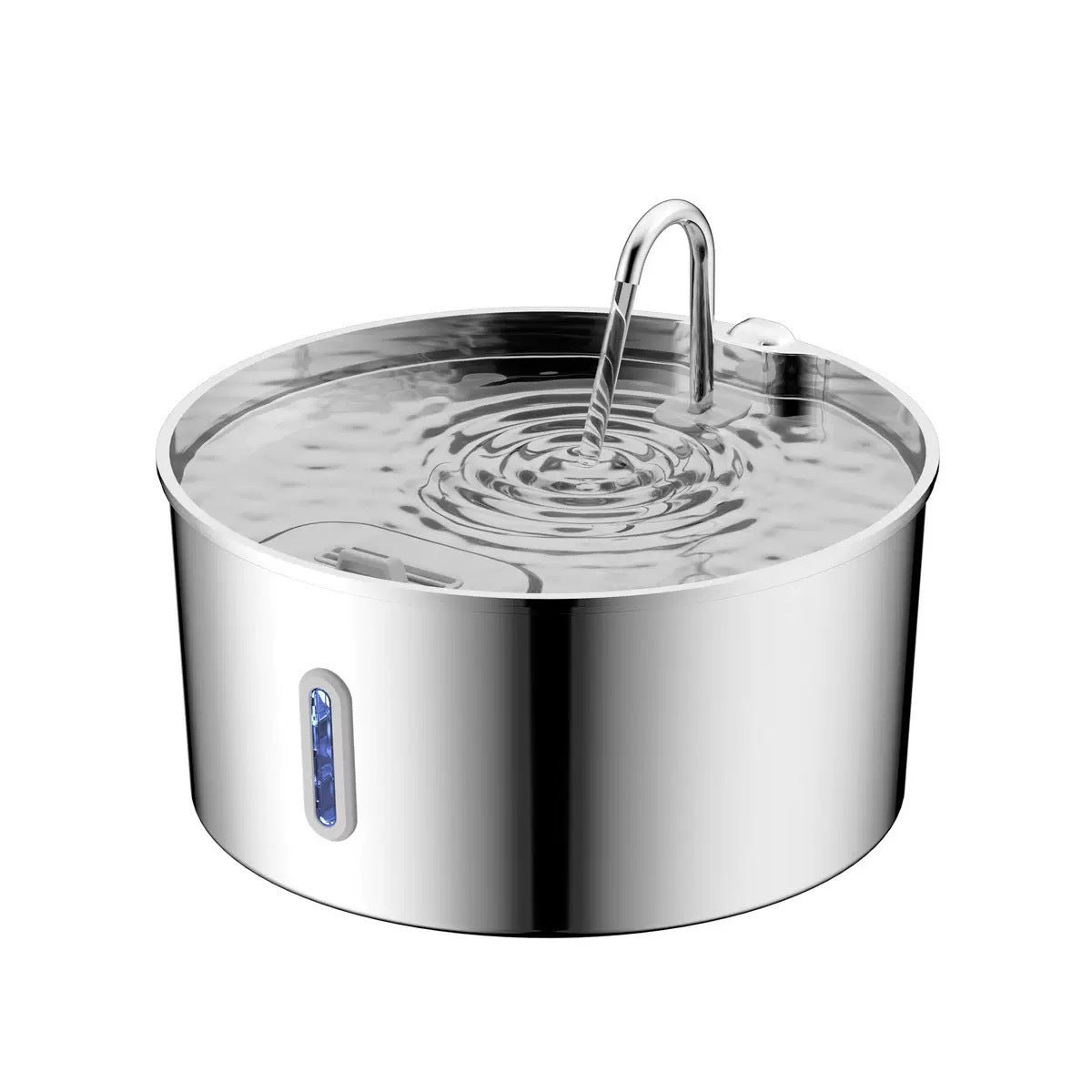 7L Stainless Steel Pet Water Dispenser with Multiple Adapters