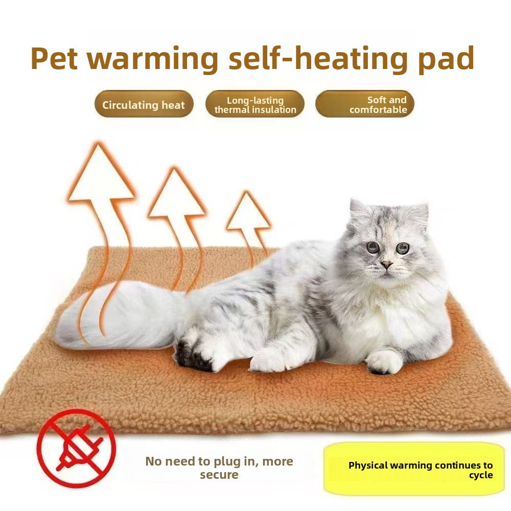 Pink footprint self-heating pet mat for cats and dogs, photo 25