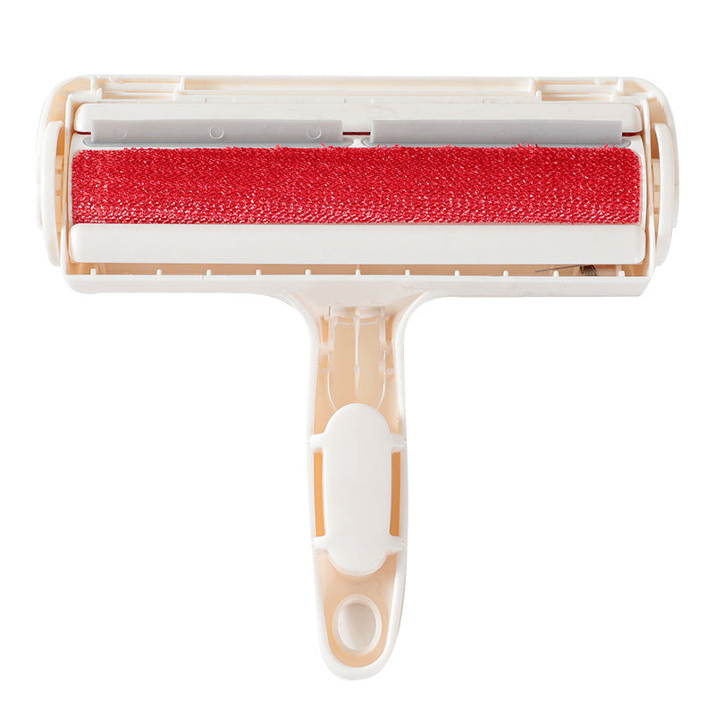 Reusable pet hair remover brush with cute cat ear design