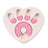 Dog puzzle slow feeder bowl in Heart, Cream