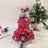 Halloween and Christmas pet dress for dogs and cats, front view