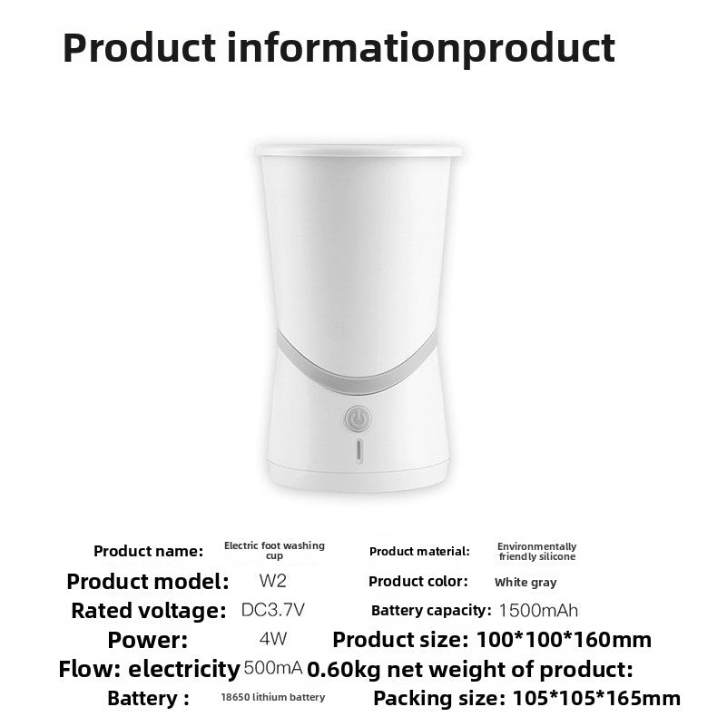USB Electric Paw Cleaning Cup with Rotating Bristles