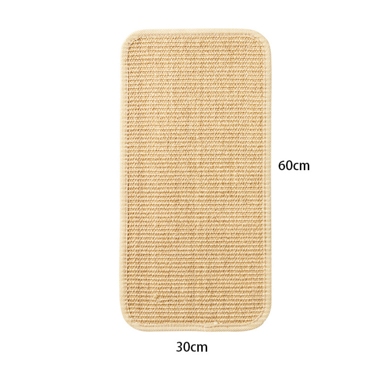 Wall-mounted sisal cat scratching mat with backing, photo 11 of 15