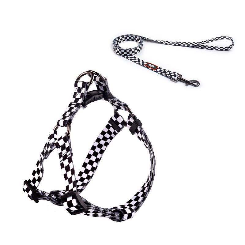 Fun printed dog collars, leads and harness sets