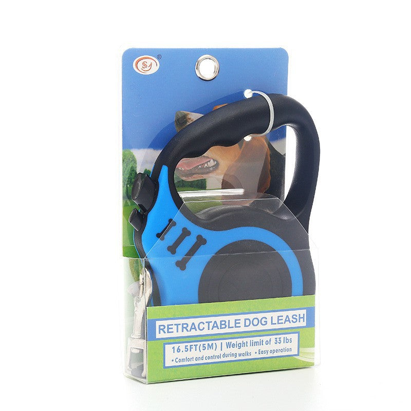 Retractable dog lead with bone print housing, product image 2