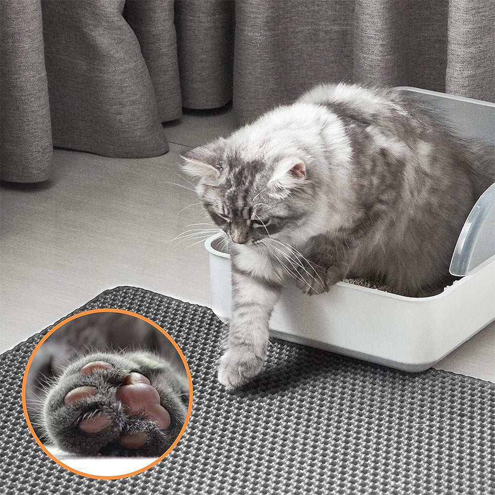 Washable Honeycomb Cat Litter Mat, Anti-Scatter Filter Pad