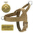 Reflective tactical nylon dog harness, main product photo