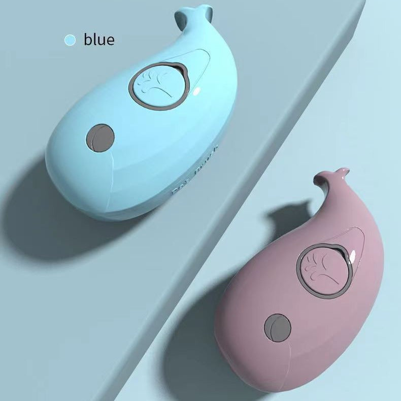 Electric Pet Comb in Whale or Avocado Design, Spray Grooming Brush
